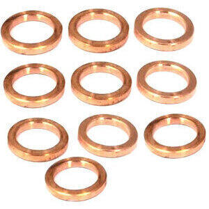 Ron­della tenuta cir­cuito o­lio 15x18x1.5mm rame set 10pz