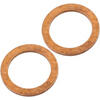 Ron­della tenuta cir­cuito o­lio 10x16x1mm rame coppia