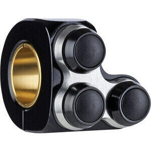 Pulsantiera 22mm/1'' Motogadget M-Switch Basic 3 Push Button nero/grigio sinistro