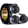 Pulsantiera 22mm/1'' Motogadget M-Switch Basic 3 Push Button nero/grigio sinistro