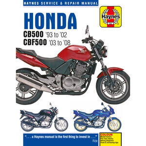 Manuale di officina per Honda CBF 500