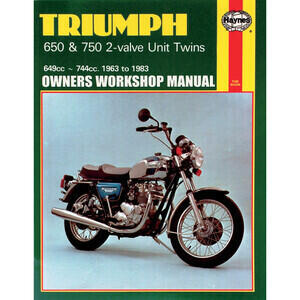 Manuale di officina per Triumph Bonneville -'83