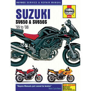 Manuale di officina per Suzuki SV 650 -\'08