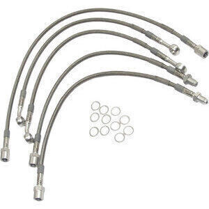 Aeronautical brake hose kit Moto Guzzi 850 T3 complete grey