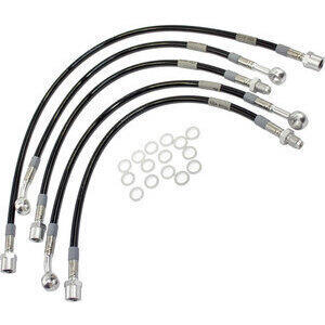 Kit tubi freno aeronautici per Moto Guzzi 850 T3 completo nero