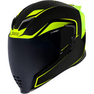 Casco moto integrale Icon Airflite Crosslink nero/verde
