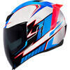 Casco moto integrale Icon Airflite Ultrabolt bianco/blu/nero/rosso - Foto 4