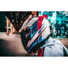 Casco moto integrale Icon Airflite Ultrabolt bianco/blu/nero/rosso - Foto 3