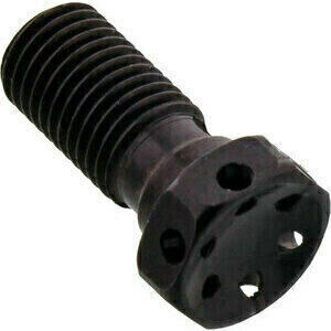 Bullone forato M10x1 singolo testa alleggerita alluminio nero