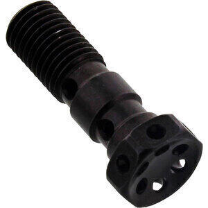 Bullone forato M10x1 doppio testa alleggerita alluminio nero