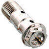 Bullone forato M10x1 doppio testa alleggerita inox grigio