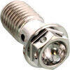 Bullone forato M10x1 singolo testa alleggerita inox grigio