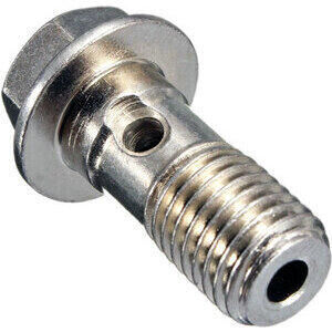 Tornillo banjo M10x1.25 simple cabeza abocinada acero cromo