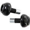Bar-end weights LSL spheric 18mm black steel