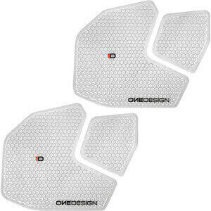 Fuel tank knee pads Yamaha MT-09 transparent pair