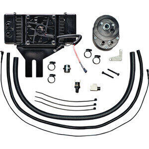Radiatore olio motore per Harley-Davidson Dyna '99-'17 ventilato nero