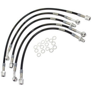 Kit tubi freno aeronautici per Moto Guzzi 1000 California II completo nero