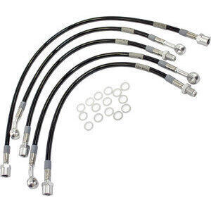 Kit tubi freno aeronautici per Moto Guzzi 1000 G5 completo nero