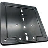 Plaque d'immatriculation moto classique acier noir