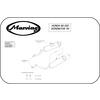 Finale di scarico per Honda NX 650 Dominator Marving EDR nero coppia - Foto 2