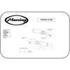 Finale di scarico per Yamaha XJ 600 Marving cilindrico coppia - Foto 2