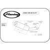 Finale di scarico per Honda CBR 600 F '91-'98 Marving cilindrico cromo - Foto 2