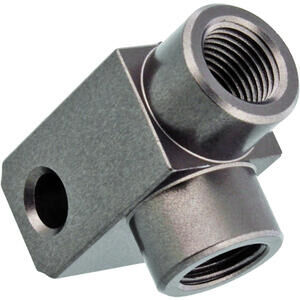 Ripartitore di frenata 2 vie 90° M10x1 alluminio antracite