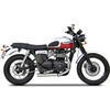 Impianto di scarico per Triumph Bonneville 800 i.e. Zard 2 in 1 Cross