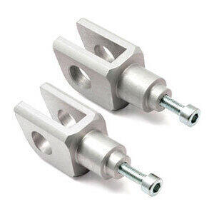 Coppia snodi pedane per KTM Duke 890 LSL guidatore grigio