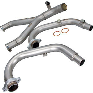 Collettore di scarico per Moto Guzzi V 85 TT E5 completo compensatore inox catalizzatore