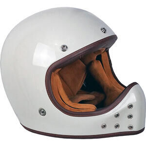 Motorcycle helmet full face By City The Rock white