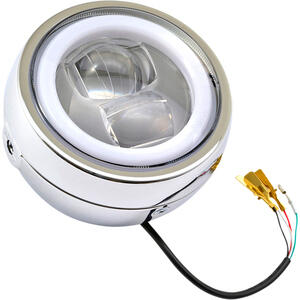 Faro anteriore 4.75'' Daytona Capsule-120 full led cromo
