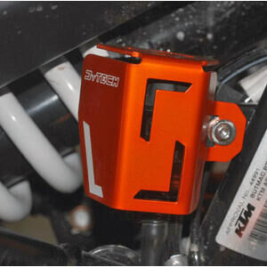 Protezione serbatoio pompa freno per KTM Adventure 790 posteriore MyTech arancione