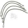 Kit tubi freno aeronautici per Moto Guzzi 1100 California completo grigio