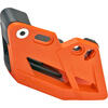 Protector cadena transmisión final Husqvarna TE 125 2T guía Polisport naranja