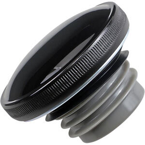 Tappo serbatoio benzina per Harley-Davidson Softail '96-'17 ventilato nero