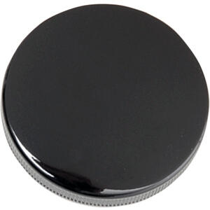 Tappo serbatoio benzina per Harley-Davidson -'72 ventilato nero lucido