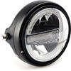 Faro anteriore 6.25'' Puig Lumen R full led nero opaco