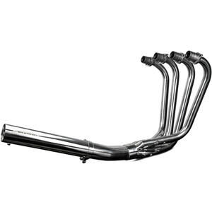Impianto di scarico per Kawasaki GPZ 750 Uni-Track Delkevic 4 in 1 Racing inox