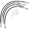 Kit tubi freno aeronautici per Moto Guzzi V 65 completo nero