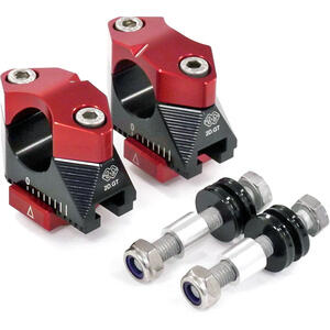Riser per Suzuki GSR 750 manubrio 28.5mm Gilles Tooling 2D.GT regolabili rosso coppia