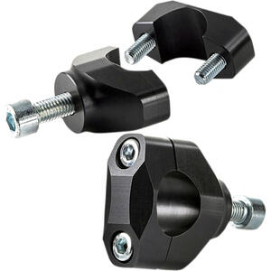 Coppia riser TRW-Lucas 45mm manubrio 28.5mm nero