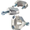 Coppia riser TRW-Lucas 45mm manubrio 28.5mm grigio