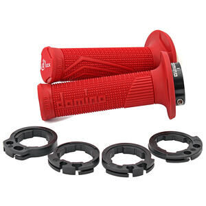 Coppia manopole Tommaselli D-Lock D100 22mm rosso
