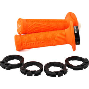 Coppia manopole Tommaselli D-Lock D100 22mm arancione