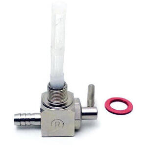 Rubinetto benzina M12x1.5 uscita interna 8mm ottone