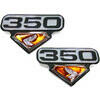 Side panel emblem Honda CB 350 K '73 OE-Replica set