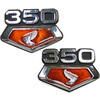 Side panel emblem Honda CB 350 K '70-'71 OE-Replica set