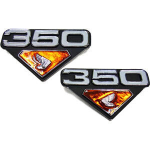 Side panel emblem Honda CB 350 K \'72 OE-Replica set