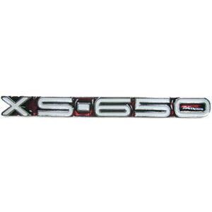 Side panel emblem Yamaha XS 650 -\'73 OE-Replica red